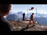 Norwegian Father Stunts On A Cliff Edge, And It Goes Horribly Awry