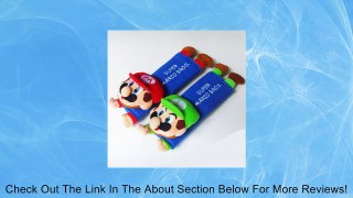Mario & Luigi Design Multi Use Auto Car seat belt cover Plush Seat Shoulder Pad Cushion 2 pcs One Pair Review