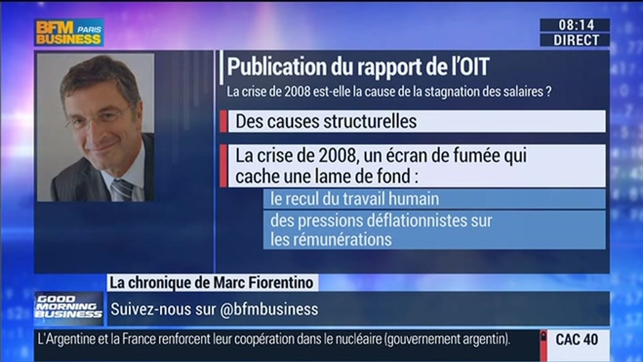 Marc Fiorentino: Rapport de l'OIT: Les salaires moyens stagnent dans les pays développés - 05/12