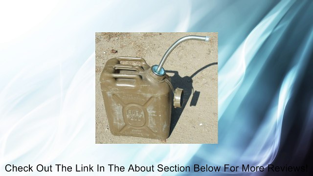 Military Jerry can nozzle fits 5 gallon jerry can metal and the Scepter fuel spout 5gal can Review