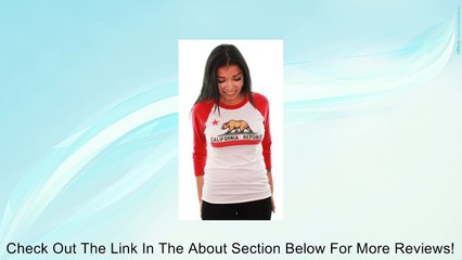 California Republic Unisex Baseball 3/4 Sleeve Raglan Jersey by DSC Review