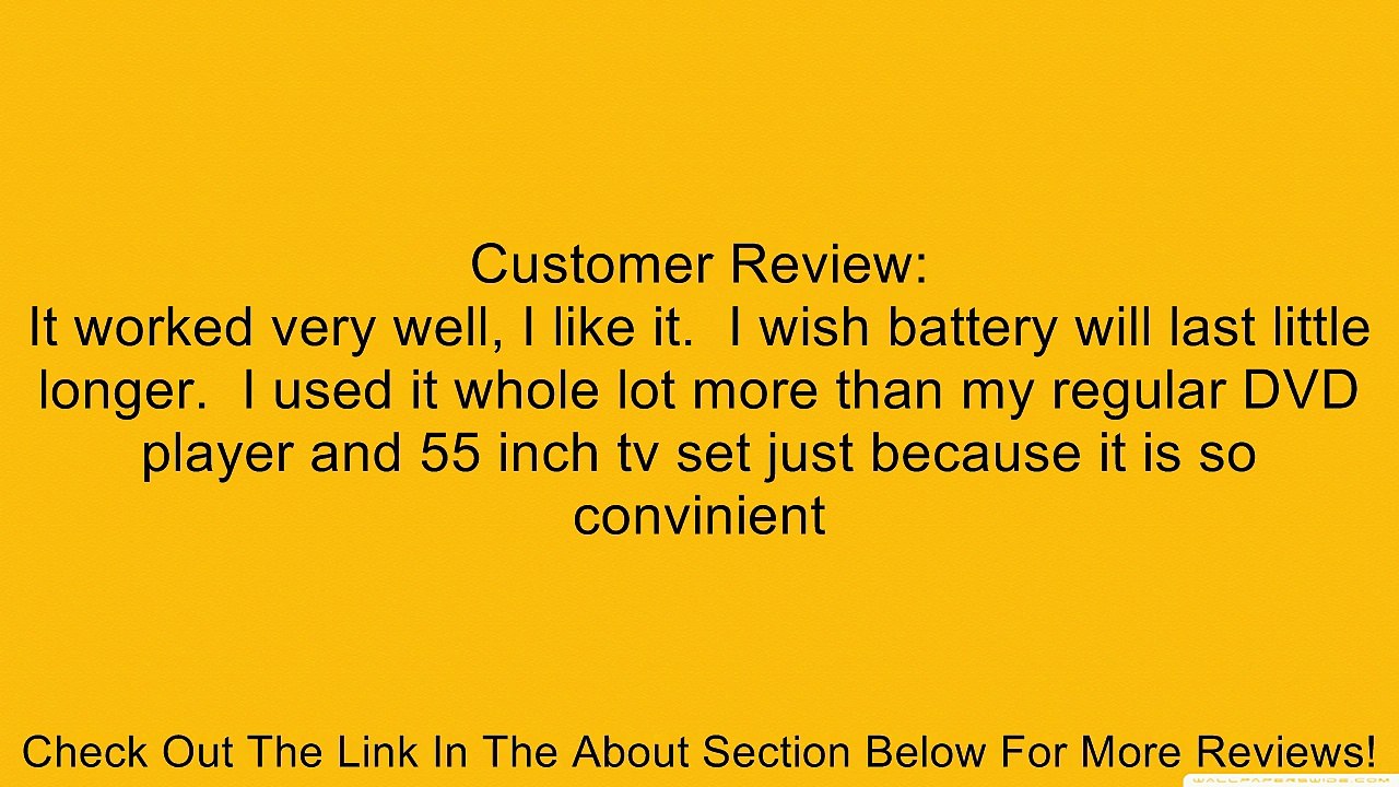 14-Inch Portable DVD Player, Swivel Screen, USB/SD Card Reader Review