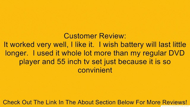 14-Inch Portable DVD Player, Swivel Screen, USB/SD Card Reader Review