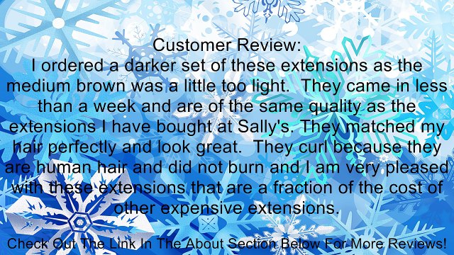 15 Clip in Synthetic Hair Extensions 2# Dark Brown 7pcs 70g Review