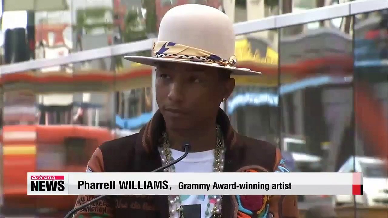 Pharrell Williams honored with Hollywood Star