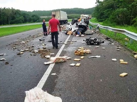 Accident de voiture : 230 kg de cannabis sur la route