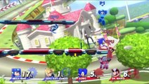 Mega Man VS Sonic The HedgeHog In A Super Smash Bros. For Wii U Match / Battle / Fight