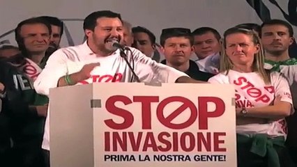 Matteo Salvini come Olfo Favaretto
