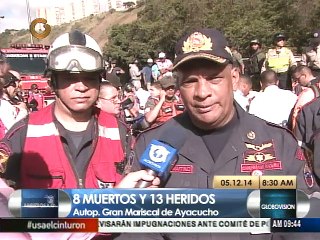 Sube a 8 la cifra de muertos tras choque en la GMA