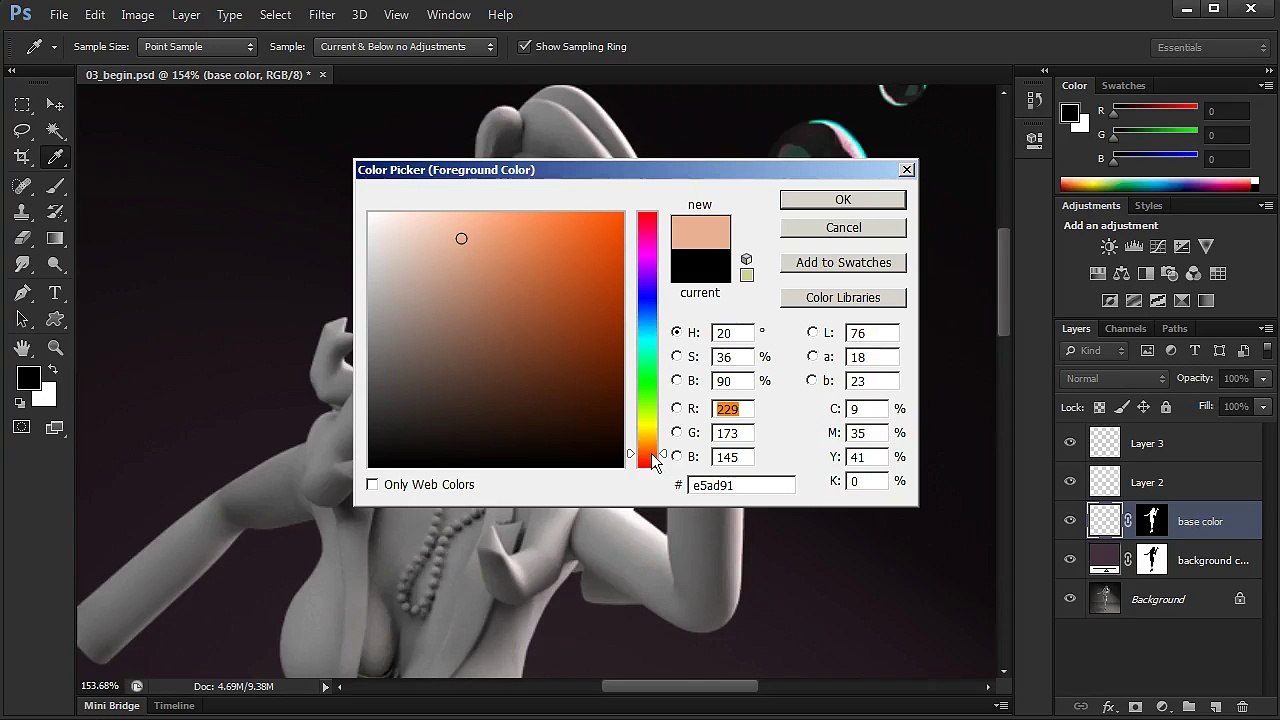 Digital tutors Photoshop Training Course Part-3 (Continuing the mini-project)