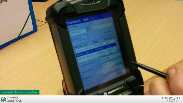 Dynamics Logistique - Application pour terminaux mobiles