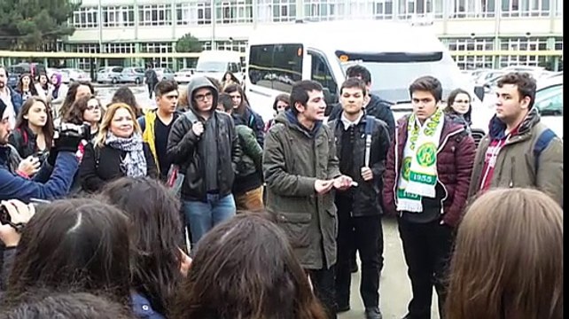 Samsun Anadolu Lisesi'nde izinsiz yürüyüş