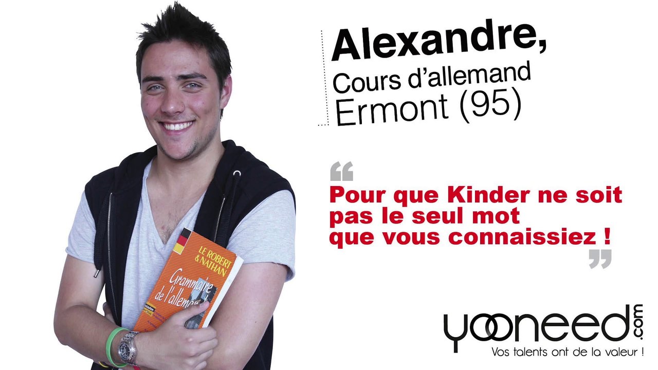 Cours d'allemand  à Ermont (95120 _ Val d'Oise) avec Alexandre - Yooneed