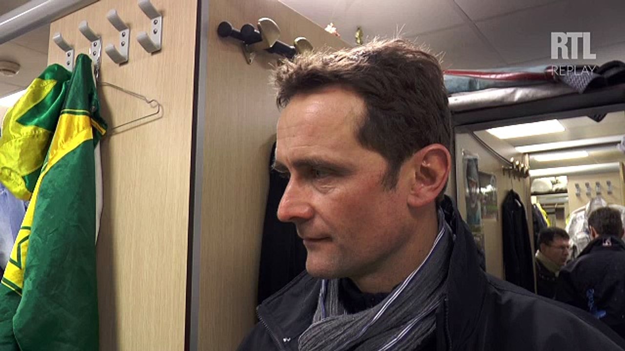 Franck Ouvrie, driver de Black d'Avril  lors du Critérium des 3 ans à Vincennes, dimanche 7 décembre