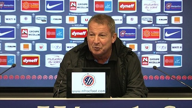 Rolland Courbis avant SRFC vs MHSC (17ème journée L1)