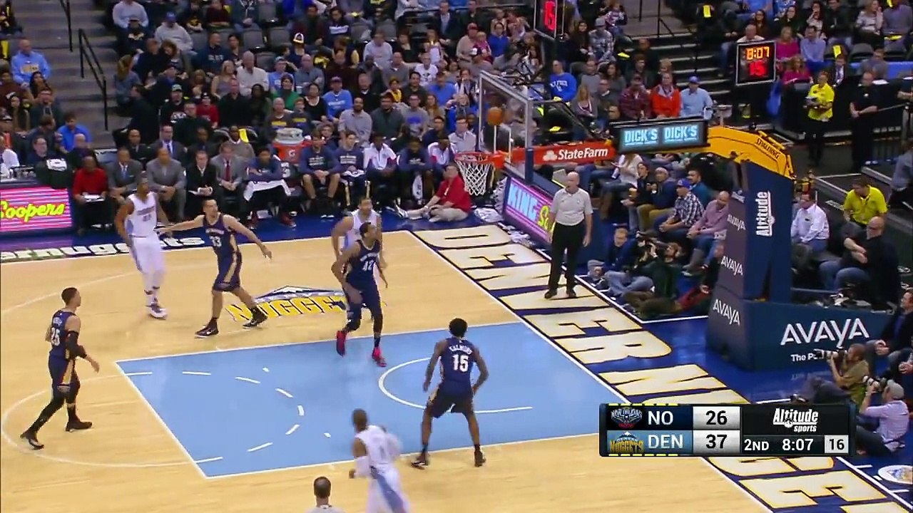 NBA player Javale McGee Kisses Denver Fan, She has Great Reaction