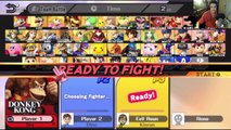 Donkey Kong VS Bowser Jr. In A Super Smash Bros. For Wii U Online Wifi Match / Battle / Fight