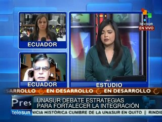 UNASUR debe fortalecer la institucionalidad del propio bloque