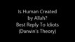 Is Human Created By ALLAH? Best Reply To Idiots (Darwin Theory) by FUNNY Sheikh Yusuf Estes