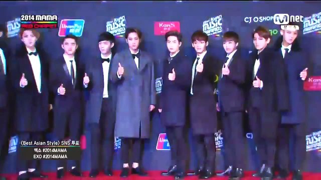 [HD] 141203 EXO Red Carpet MAMA 2014