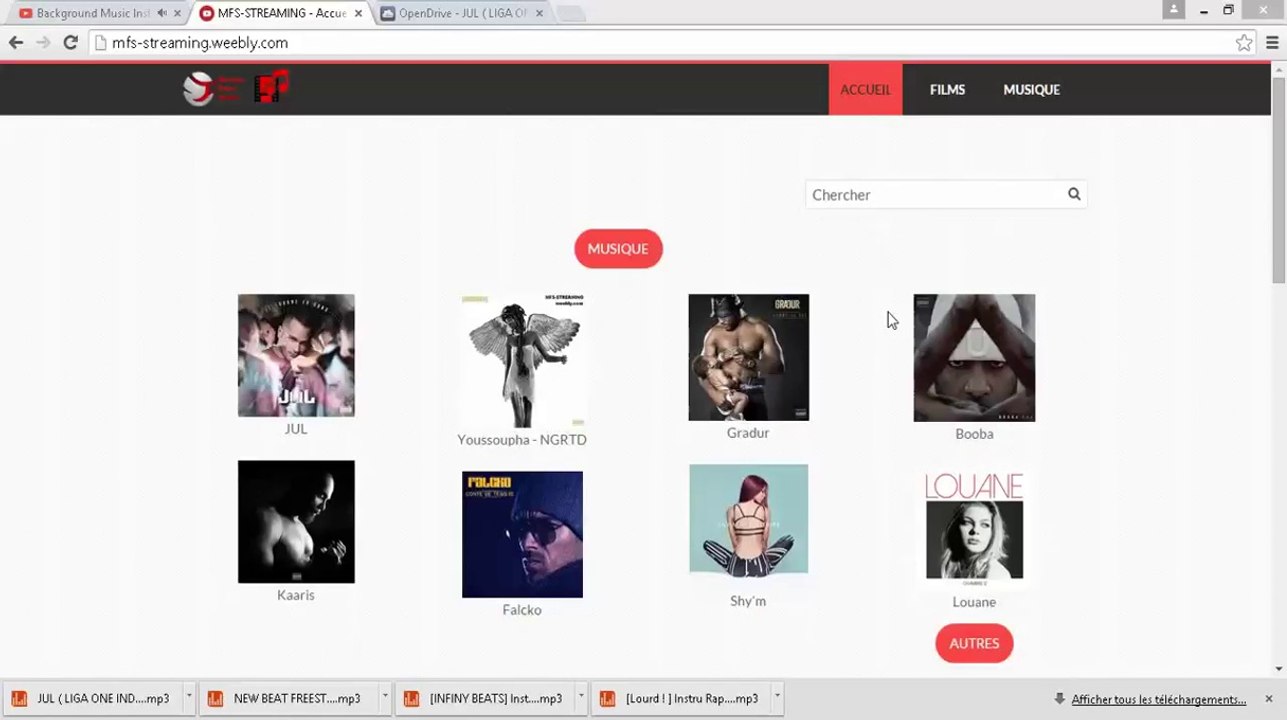 Ecouter et Telecharger de la musique et regarder des films gratuitement MFS-Streaming