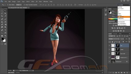 Digital tutors Photoshop Training Course Part-7 (Utilizing work spaces)