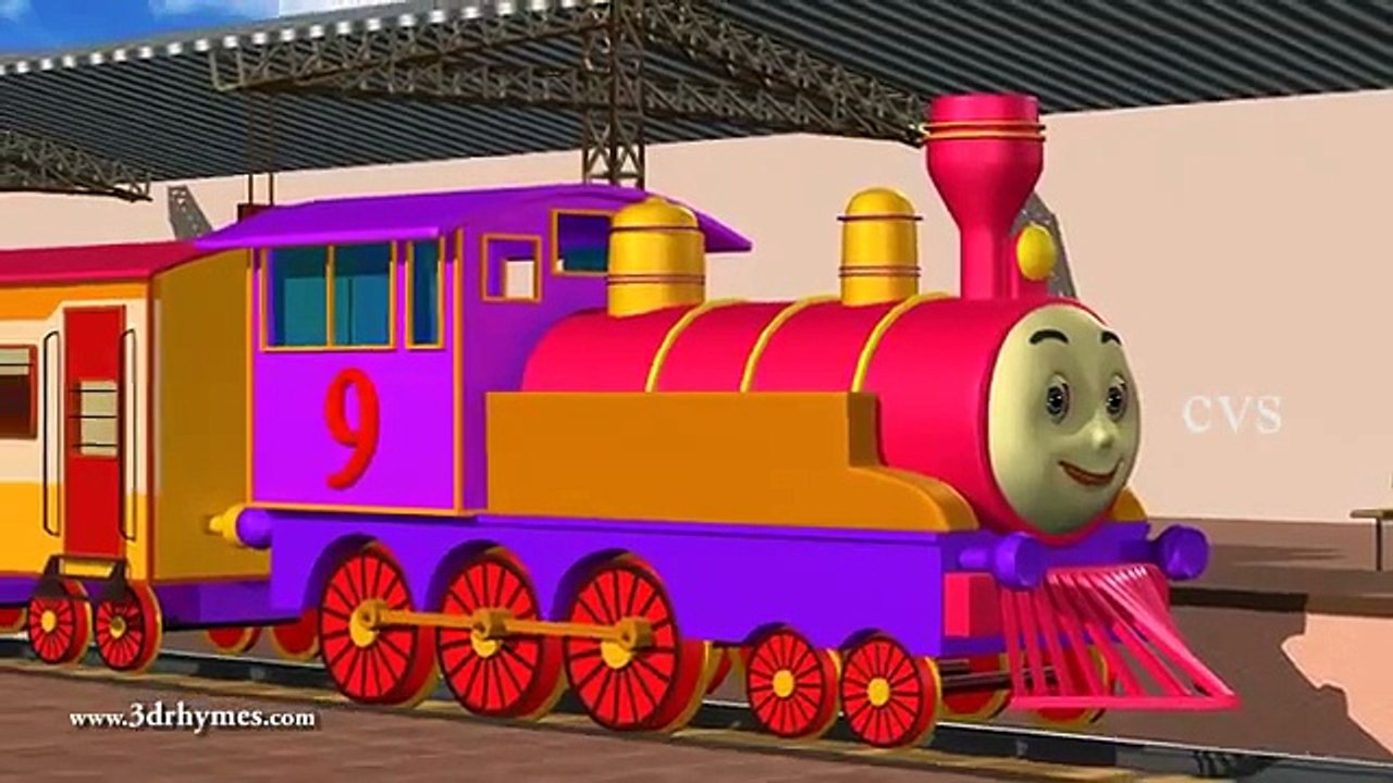 Engine Engine Number 9  - 3D Animation English Nursery rhyme for children.mp4