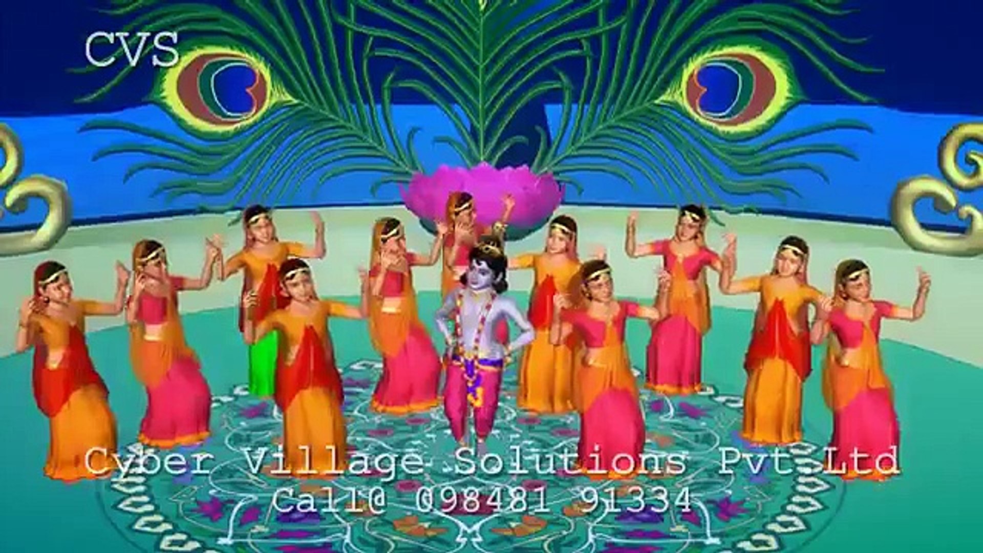 Hare Krishna 3D Animation Krishna Bhajan Song ( Lord Krishna Songs).mp4 -  video Dailymotion