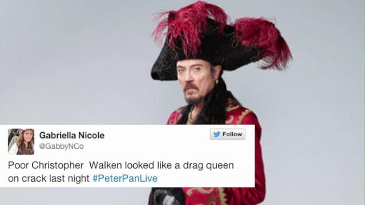 Twitter Pokes Fun at Christopher Walken in 'Peter Pan Live'
