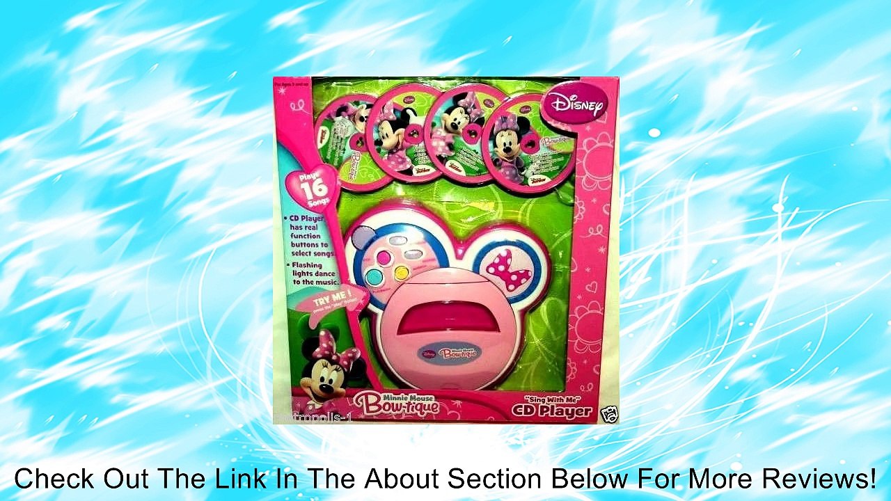Disney Minnie Mouse Bow-Tique "Sing with Me" CD Player Review