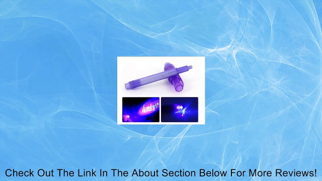 2 in 1 Invisible Ink Pen UV Black Light Combo (Purple) Review
