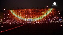 Virgin Mary meets laser tech in Lyon Festival of Lights