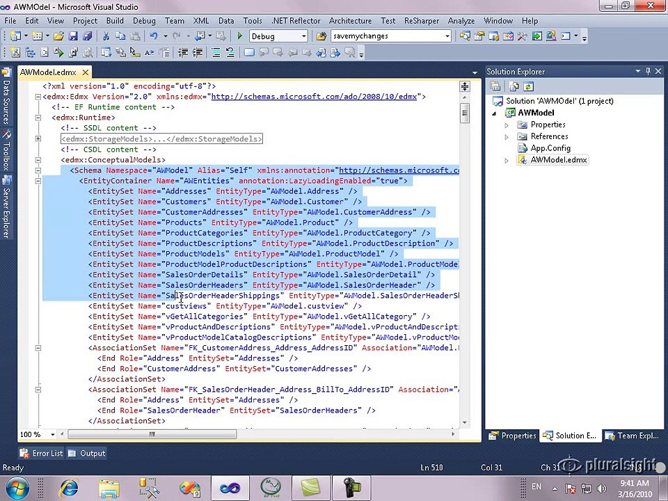 Consuming an Entity Data Model from a Separate .NET Project