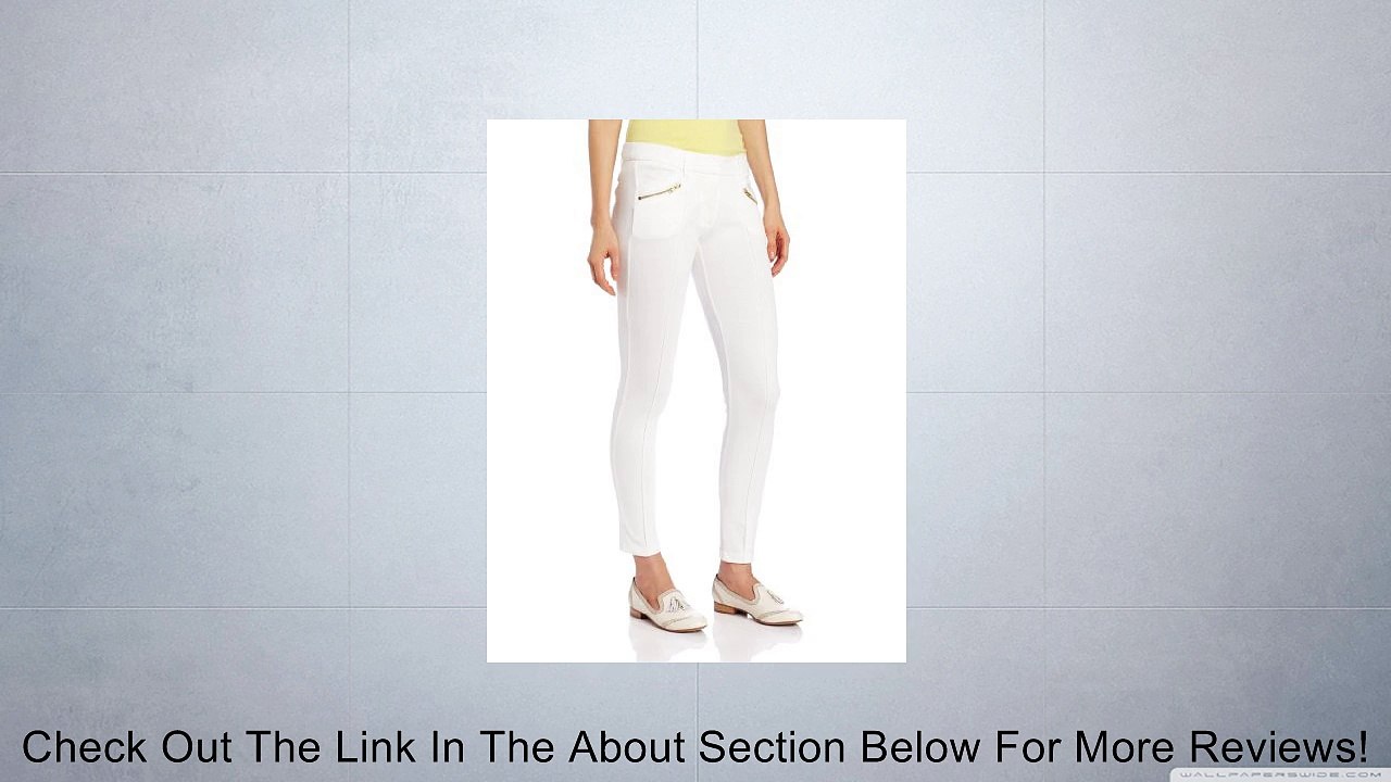 XOXO Juniors Slim Ponte Pant, Ivory, 0/0 Review