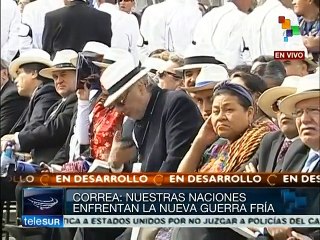 Hoy los pueblos y no las élites gobiernan Suramérica: Correa