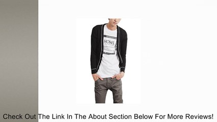 Men Stylish UK Style V-Neck Butons Closed Outerwear Cardigan Review