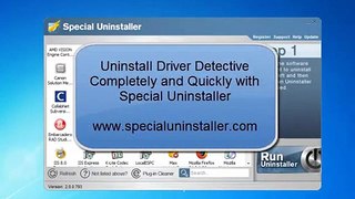 How to uninstaller Driver Detective completely with Special Uninstaller