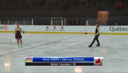 Alexa Linden / Jean Luc Jackson BC/YK - Senior Free Dance (REPLAY)