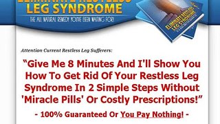 Eliminate Restless Leg Syndrome Review +++ DISCOUNT +++