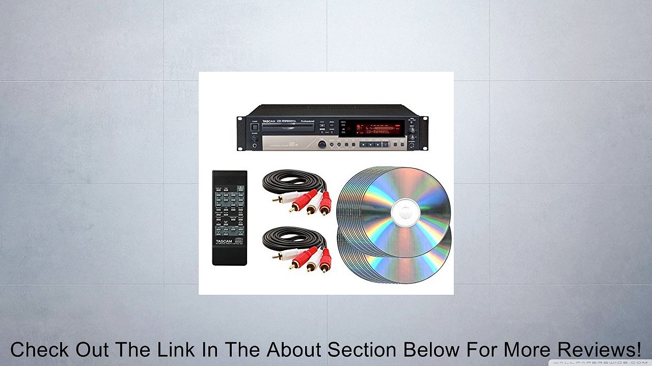 Tascam CD-RW900SL CD-R CD Recording Package with RCA cables and Blank CD's Review