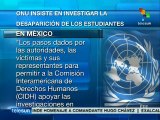 ONU pide investigar a fondo desaparición de normalistas mexicanos
