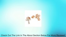 Rose Gold Plated Small Cz Cross Stud Earrings Review