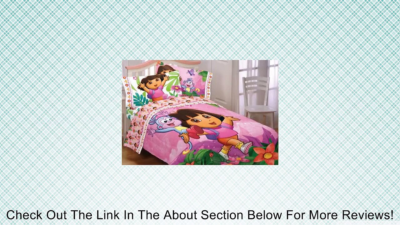 Dora Explorer Run Skip Jump Full-Double Bedding Set Review