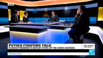 Putin’s fighting talk: Russian president's defiant state of the union address