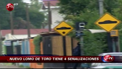 Lomo de toro que no está pintado tiene cuatro señalizaciones de advertencia - CHV Noticias