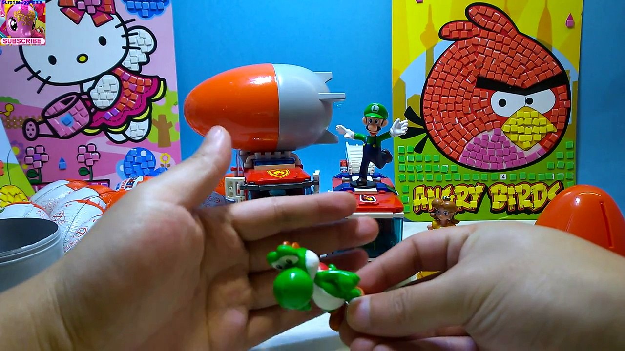 Lego Super Fire Engine Huge Lego Eggo Kinder Surprise Eggs Opening Super Mario