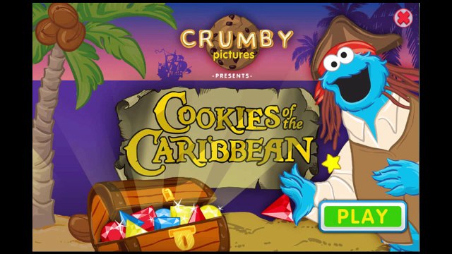 Sesame Street Cookies Of The Caribbean Cartoon Animation PBS Kids Game Play Walkthrough
