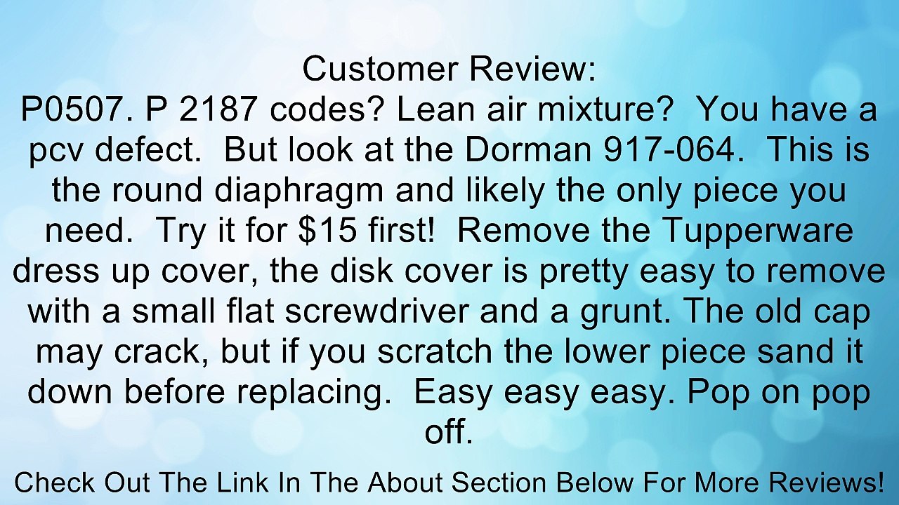 Genuine Volkswagen PCV Valve for 2.0T TSI 06H-103-495-E Review