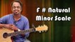 How To Play - F Sharp Natural Minor Scale - Guitar Lesson For Beginners