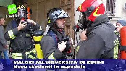 Download Video: Malori all'università di Rimini: 9 studenti in ospedale, evacuata sede di via Angherà